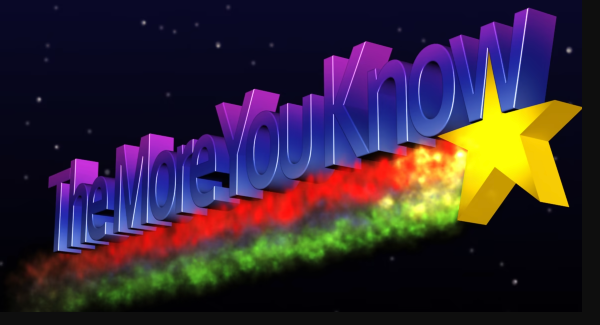 "The more you know" graphic from 1980s NBC