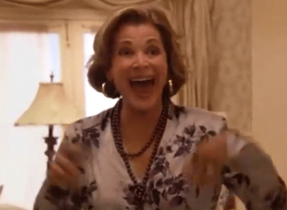 Overjoyed Lucille Bluth