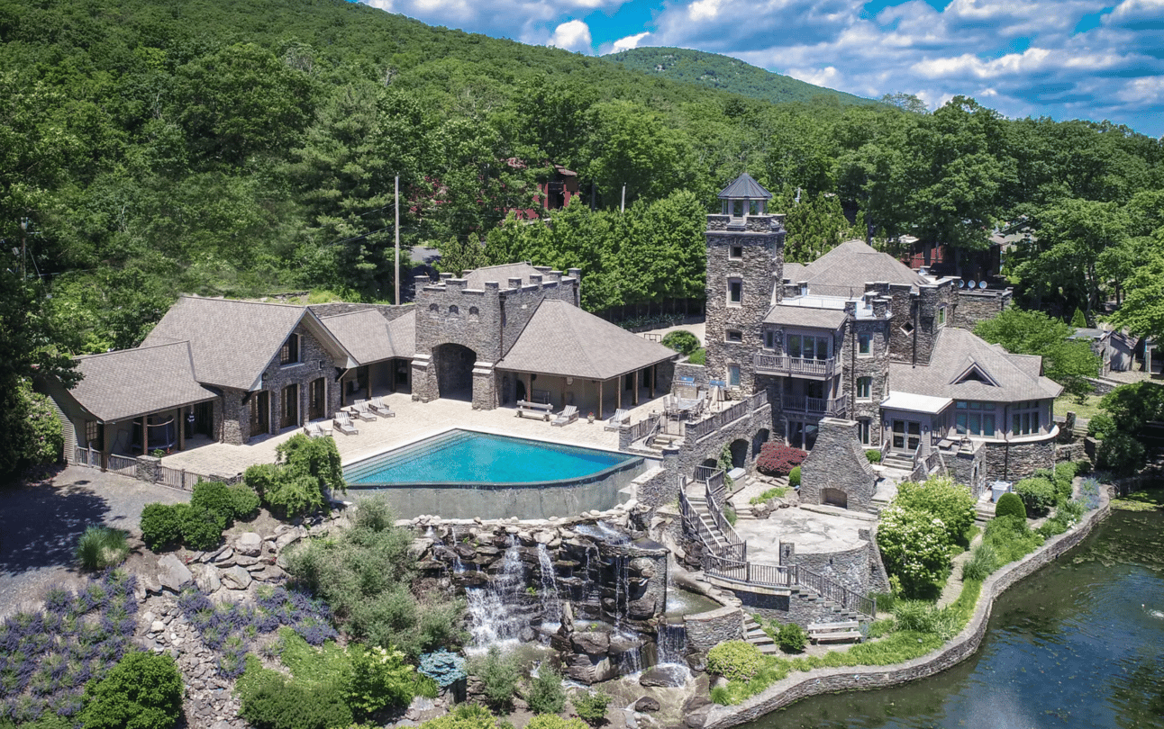 A really ugly castle-looking mansion