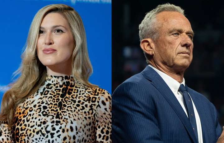 Olivia Nuzzi (L) and RFK Jr. (R)