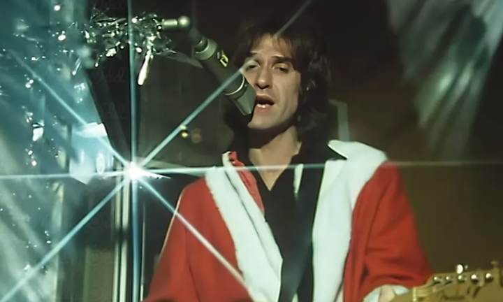 Ray Davis in a Santa suit 