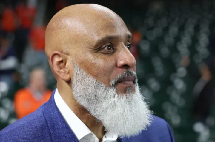 Tony Clark and his big white beard in better times