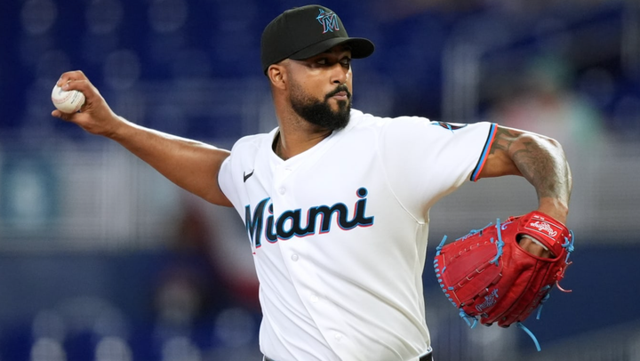Sandy Alcantara pitching against the White Sox
